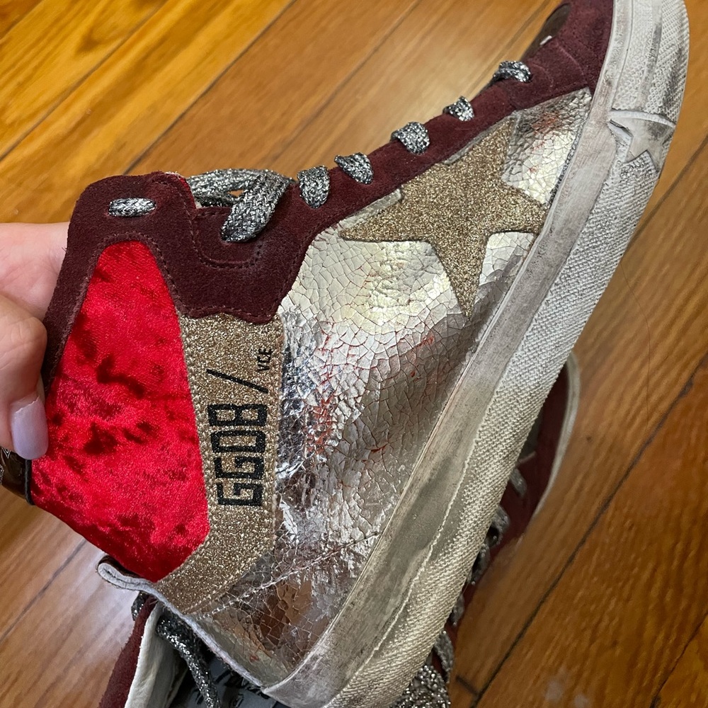 Golden goose zebra high tops